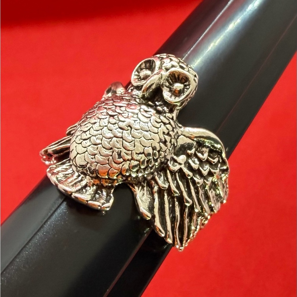 Vintage Owl Shaped Ring Often Found In Artisan Handmade Vintage Style Jewelry